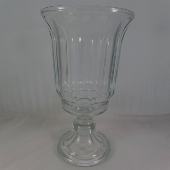 Home Interiors 11” Hurricane Footed Vase - vintage - Picture 1 of 3